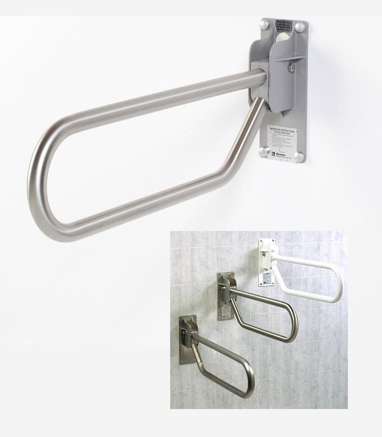 1-1/4 x 30 Locking Hinge Flip-Up Safety Grab Bar and 250lb