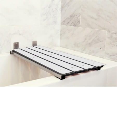 Seachrome 32" x 13-1/2" Folding Tub Seat with Satin Stainless Frame #2